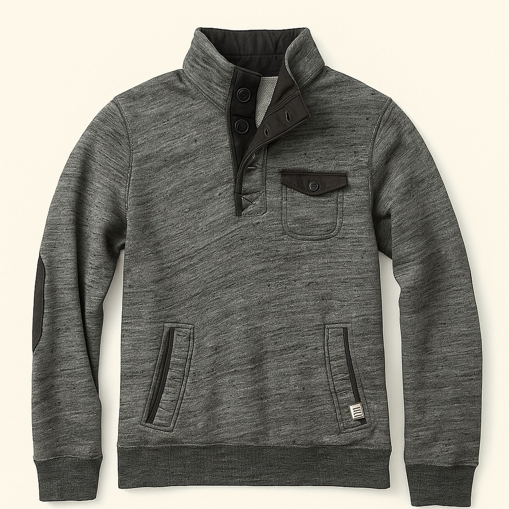 Abercrombie & Fitch Gray Pullover Jacket